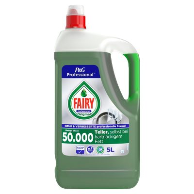 Fairy Washing Up Liquid is formulated to cut through grease and grime quickly and effectively