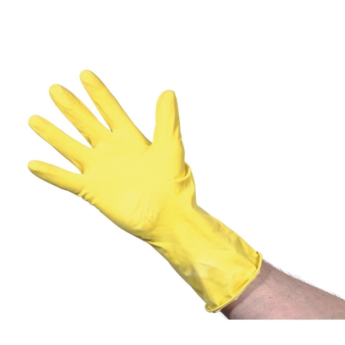 HDX Yellow Reusable Rubber Gloves (2-pack)