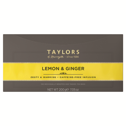 Blending fragrant and zingy lemon with the warmth of the spicy ginger root creates this deliciously invigorating infusion. We use only the best ingredients, so it's full of taste and goodness.