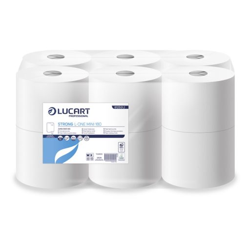 Lucart STRONG L-One Mini Toilet Rolls 180m 12pk System Toilet Tissue Refills for 892288W
